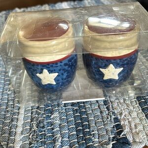 NWT! Fourth of July Salt and Pepper Set